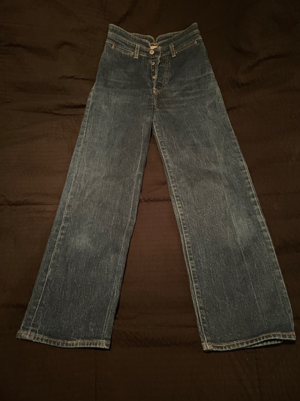 Levi's Women's Straight Leg Jeans in Dark Blue Wash